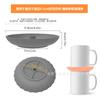 Separador Personalizado para Xícaras de Chá, Xícara de Chá de Silicone Multifuncional, Porta-Copos de Silicone Empilhável para Xícaras de Café, Xícaras de Água, Conjunto de Chá