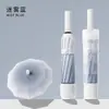Guarda-chuva à prova d'água com trava de anel, guarda-chuva automático, de uso duplo para dias ensolarados e chuvosos, guarda-chuva dobrável estiloso para mulheres, grande e espessado, resistente ao vento, tamanho grande