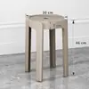 Bancos de Plástico Engrosados para Uso Doméstico, Apilables, Diseño Creativo Minimalista Moderno, Taburetes Redondos para Sala de Estar, Sillas para Mesa de Comedor, Taburetes Estilo Molino de Viento