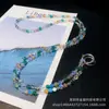 Cadena para Teléfono Móvil Cruzada Larga Hecha a Mano Ins Cadena Colgante de Perlas Funda para Teléfono Móvil Portátil Cruzada Correa Colgante Colgante para Bolsa Venta al por Mayor