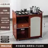 Mesa de Chá Pequena Móvel para Casa Mesa de Chá Madeira Maciça Carrinho de Chá Chaleira de Água Armário de Chá Integrado com Rodas Mesa Lateral de Chá Bandeja de Chá Kung Fu