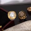 Novos Brincos de Clipe de Pérola Natural de Água Doce para Mulheres Sem Orelhas Furadas, Brincos Retrô de Luxo Leve, Moda Coreana e Acessórios Versáteis
