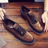 Sapatos de Couro Wenzhou Transfronteiriços, Sapatos Formais de Negócios Masculinos, Sapatos Masculinos Estilo Britânico, Sapatos de Tamanho Grande, Respiráveis, Sapatos de Negócios Masculinos Antiodor