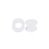 Expansão de orelha de chifre duplo de silicone macio 3-25 mm perfuração humana joia de expansão de orelha