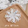 YY Seda de Leite Solúvel em Água Flores Tridimensionais Bordados Tridimensionais Tecido Apliques Broches Apliques Acessórios Sapatos Chapéus Apliques de Algodão Atacado