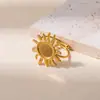 Anillo Abierto Minimalista de Acero Inoxidable con un Diseño Único y Sofisticado, Joyería de Pareja Moderna y Genial