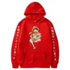 ONE PIECE ONE PIECE Monkey D. Sudadera con Capucha y Estampado Térmico 2D Divertida de Luffy Transfronteriza