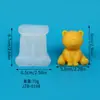 Molde para Pastel de Fondant DIY Serie Animales Búho Gato Rana Oso Vela Aromática Molde de Silicona