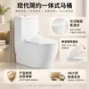 Inodoro Moderno Sencillo de Descarga Directa Integrado Cerámica para el Hogar de Una Pieza Asiento de Baño Inodoro
