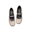 Zapatos de Cuero Boca Baja Cómodos para Madre Planos Suela Suave Ligeros 2024 Punta Redonda Moda Zapatos de Mujer Nuevos Zapatos Mary de Moda para Mujer