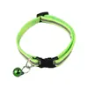 Venta al por mayor de fábrica suministros para mascotas hebilla negra collar reflectante perro pequeño perro Parche Campana collar de gato