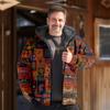 Ropa de Algodón de Invierno 2024 Más Terciopelo Chaquetas para Hombre Cálidas Retro con Capucha Textura Algodón Moderno Casual Comercio Exterior Transfronterizo