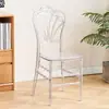 Silla de Bambú Silla de Invitados de Hotel Silla con Respaldo para Ocio Silla Acrílica Transparente para Bodas Silla de Cristal para Banquetes Silla de Comedor Comercial