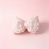 Accesorios para el Cabello con Moño de Encaje Dulce DIY Moños de Tela con Relleno de Algodón Pinzas para el Cabello Accesorios para Ropa