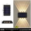Luzes Solares para Jardim Externo, Decoração de Quintal e Jardim, Lavadores de Parede para Cercas, Novas Luzes de Parede Luminosas de Atmosfera para Cima e para Baixo