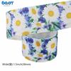 Cinta de girasol pequeña de primavera, cinta de flores de 38 mm, cinta de lazo, accesorios para prendas, cinta para embalaje de regalo