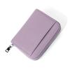Cartera de Mujer de Piel Vacuna de Capa Superior Japonesa Corta de Cuero Genuino con Capa de Partición RFID Monedero para Monedas Tarjetero