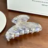 Estilo Moda para o Dia a Dia Francês Versátil Prendedor de Cabelo de Ácido Acético Presilha de Cabelo com Concha Pérola Sentido Avançado Grande Quantidade Prendedor Tiburón Acessórios de Cabelo