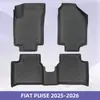 Tapetes de Chão e Forro de Porta-Malas de TPE 3D para Todas as Estações para FIAT PUISE 2025-2026