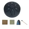 Instrumento Musical Tambor Etereo de 3 Polegadas e 6 Tons para Crianças, Tambor para Alívio de Estresse para Iniciantes, Instrumento de Percussão, Tambor de Língua de Aço, Tambor de Bolso, Exportação