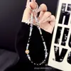 Colgante Pequeña Flor Circonita Memoria USB tipo Cámara Lanyard Cuentas de Rueda Pulsera para Teléfono Móvil Cadena Colgante para Teléfono Móvil Ins Cadena para Funda de Teléfono Móvil