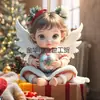 Anjo Fofo Transfronteiriço Menininha Decoração Pingente Acrílico Interior de Carro Decoração Chaveiro para Bolsa de Computador