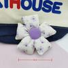 Pequena flor fresca 8cm cinco grandes flores quadradas acessórios de cabelo DIY acessórios para roupas sapatos bolsas acessórios decorativos