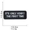 Parches bordados al por mayor transfronterizos, insignias bordadas rectangulares, parches decorativos en inglés para chaqueta de trabajo retro americana