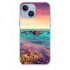 Adequado para iPhone 17 Capa de Celular Estilo Ins Cenário do Pôr do Sol à Beira-Mar, Nova Capa de Celular Transparente de Comércio Exterior
