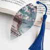 Estilo Chinês estilo antigo folhas nervura da folha marcador de página criativo requintado presente para professores e colegas de classe recompensa material escolar para estudantes