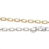 1 m/bolsa transfronteriza europea y americana ins chapado en oro real acero inoxidable aplanado o-cadena collar cadena diy accesorios de joyería