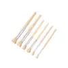 Set de 6 Pinceles de Cerdas de Cerdo para Óleo, Pinceles de Madera para Pintar, Pinceles Planos para Acrílico, Pinceles para Pintar, Materiales de Arte, Pinceles con Plantilla Especial