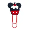 Clips de Papel Grandes de Mickey y Minnie Transfronterizos Suministros de Oficina Clips de Papel Creativos Lindos Pines en Forma de U Marcadores de Libros de Dibujos Animados de PVC