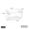 Caja de almacenamiento estilo japonés caja acrílica transparente apilable cesta de almacenamiento para snacks de cocina caja organizadora para cosméticos y mascarillas