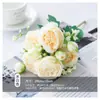 Decoración de Florero con Ramo de Peonías y Rosas Artificiales para Hogar, Boda, Flores Falsas de Seda Artificial Amazon AliExpress