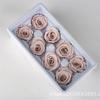 Cabeça de Rosa Eterna Grau B 8 Peças 4-5cm Flores Secas Artesanal Material DIY Floral Ensino Caixa de Presente Fabricante Atacado