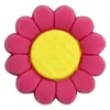 Encantos Lindos de Girasol Sonriente para Zapatos Hebillas de Zapato de Goma Suave de PVC Accesorios Decoración de Bolsas de Playa DIY Accesorios Venta al por Mayor