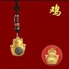 Tang Teng 12 signos del zodiaco gato de la suerte llavero colgante zodíaco dragón mono colgante de bolsa gato de la suerte giratorio al por mayor