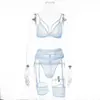 Superventas en Europa y América Amazon Cómodo Suave Encaje Transparente Lencería Conjunto de Tres Piezas En Stock
