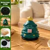 Porta Palillos de Dientes con Árbol de Navidad de Dibujos Animados, Bote de Palillos de Dientes de Alta Gama, Adorno Decorativo Creativo para Escritorio, Caja de Hilo Dental y Bastoncillos de Algodón de Alto Valor
