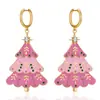 Brincos de Árvore de Natal Transfronteiriços Europeus e Americanos Liga de Natal Presentes Doces e Fofos Versáteis Brincos Joias Femininas Atacado