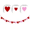 Decoração de Festa de Dia dos Namorados Transfronteiriça 2025 Bandeira Be Mine Conjunto de Cordão de Flores Love Xoxo Venda por Atacado Personalização