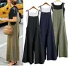 EBAY Venda Quente Comércio Exterior Europeu e Americano Calça Feminina Solta de Perna Larga Macacão Casual