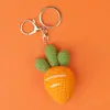 Llavero de Lana Tejido a Mano Fruta Uva Caqui Aguacate Colgante de Bolso Joyería Regalo