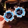 Gafas de sol de moda para niñas, divertidas y bonitas de dibujos animados para cumpleaños, populares en internet de Corea del Sur, accesorios de fotos para niñas.