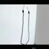 Cordão Antiperda de Celular Trançado Preto de Cabeça Dupla com Alça de Pulso Ajustável Adequado para Celulares Fones de Ouvido Pen Drives Ventiladores