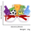 Gafas Decorativas Copa Europea Alemana Accesorios para Fotos de Partidos de Fútbol Aficionados Estadounidenses, Canadienses y Mexicanos Monturas de Gafas para Animar