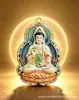 Colar Novo Estilo Chinês com Vaso de Lótus e Pingente de Guanyin, Colar Amuleto Buda Dai Ni Ru Lai, Item Quente de Transmissão ao Vivo