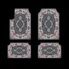 Alfombrillas de Piso Bohemianas de Venta Caliente Transfronterizas de Temu, Resistentes a Manchas, Resistentes al Desgaste y Fáciles de Cuidar, Juego de Cuatro Piezas de Alfombrillas para Coche, Listas para la Venta