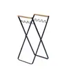 Estante Plegable de Almacenamiento para Exteriores Creativo para el Hogar Cocina Cubo de Basura de Metal Soporte para Bolsas de Basura Estante Multifuncional para Camping